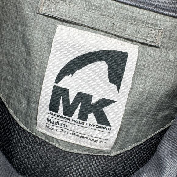 Mountain Khakis Shirt Mens Medium M Nylon Snap Up Long Sleeve Mesh Lined Outdoor - Picture 2 of 9